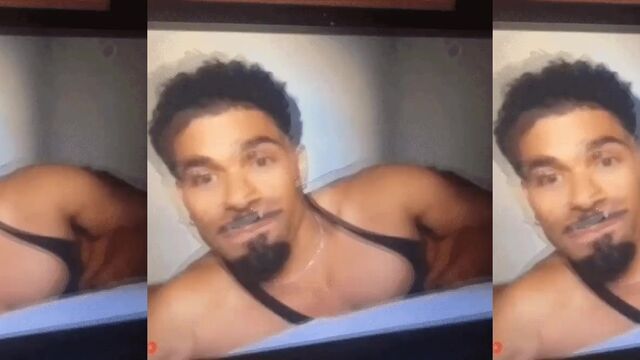 Hugo Almonte’s uncut cock bounces with intense passion
