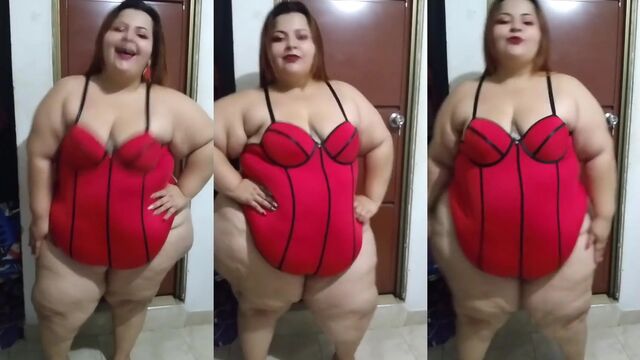 Ssbbw jiggling her fat in a hot compilation video