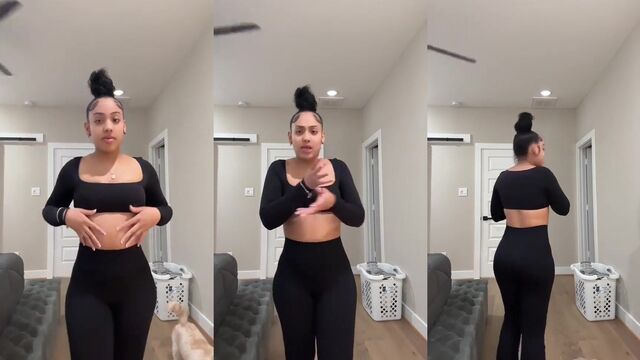 Thick Latina streamer twerks big ass on Instagram and TikTok