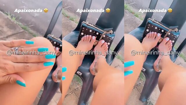 Tranny foot fetish with a hot Brazilian shemale in intense action
