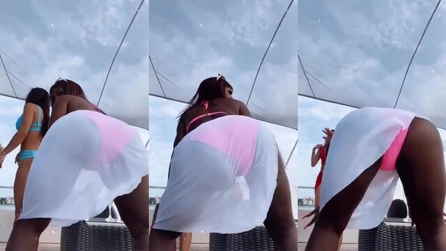 Hot Latina model shows off her twerking skills with a phat ass