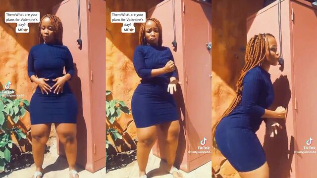 Thick South African slut LadyJustice36 twerks her fat ass with fire