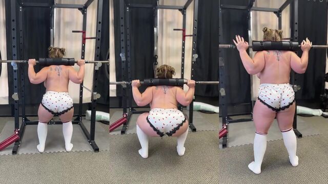 The hottest pec flexing action with a sexy FBB