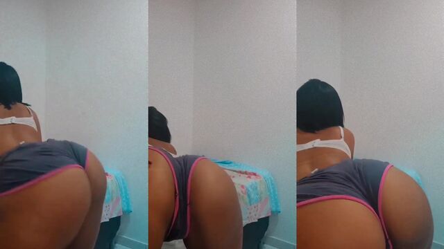 Morena peituda Gabi Moura shows her delicious ass in a sensual video
