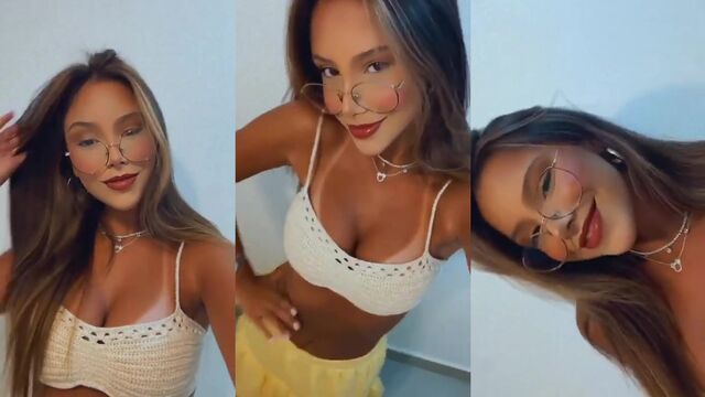 Hot slut shows off her body on TikTok and Instagram