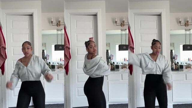 Pretty lightskin with the fattest ass! 