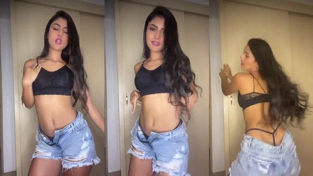 Hot Colombian girl Anna Arango dancing on TikTok