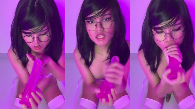 Sissy Femboy has anal sex with his favorite toy