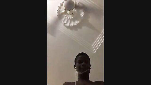 Ghanaian babe with huge boobs gets fucked hard and deep