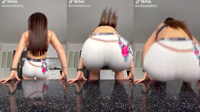 The fat ass of this Romanian slut is famous on TikTok