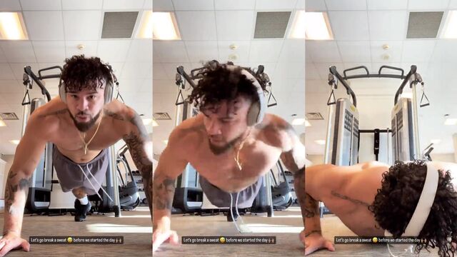 Fitness reality star Cory Wharton shows his dick in nudes