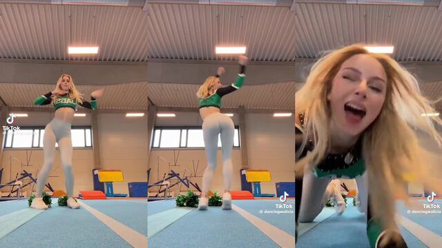DancingWalicia shakes her ass in a hot strip tease video