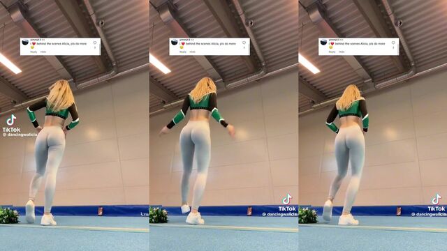 DancingWalicia's hot ass shake with a big toy