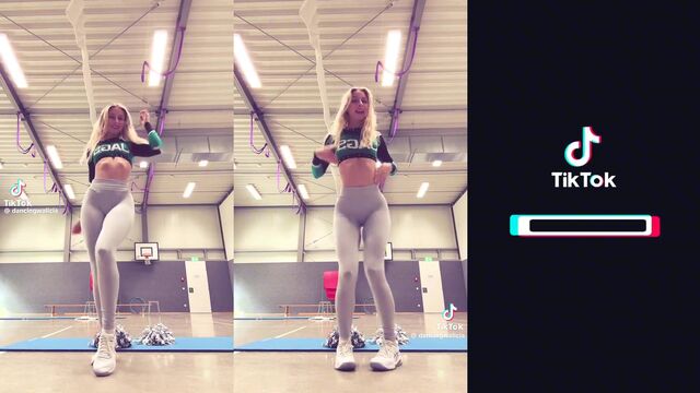 DancingWalicia shows her best pole dancing skills in a sexy transparent leotard