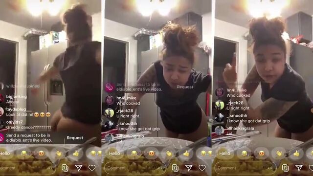 A fat black ass is moving in a sensual way
