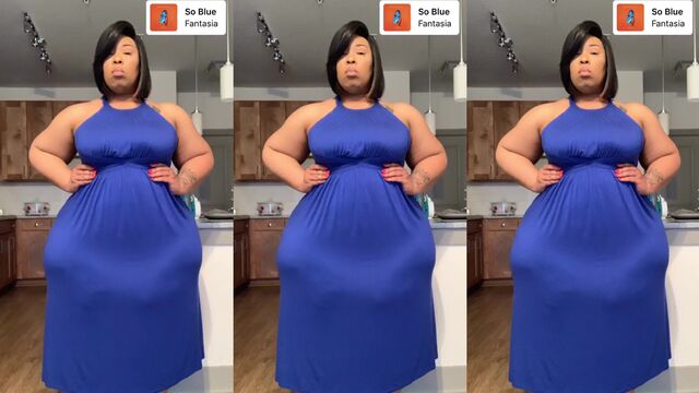 African Ssbbw gets her pussy wet with a big black cock and a vibrator