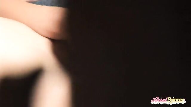Ariel Spinner showcases her favorite sex toys in a solo masturbation session