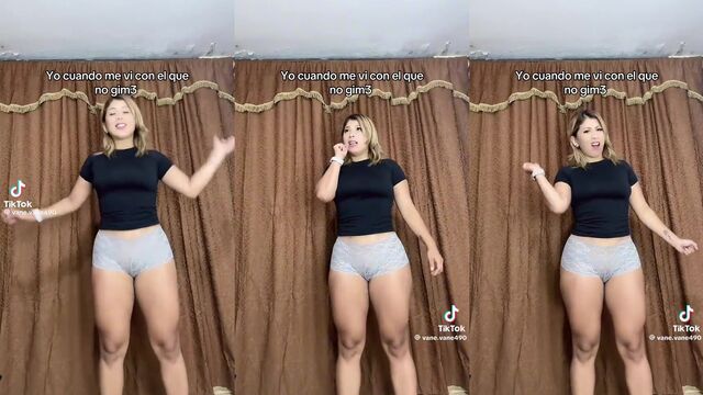 Vanesita Leon's big ass shakes on TikTok before getting fucked hard