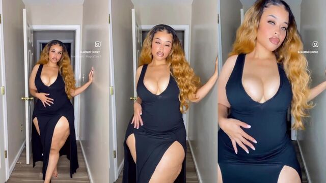 Jasmine Gunn shows off her big natural body on Instagram