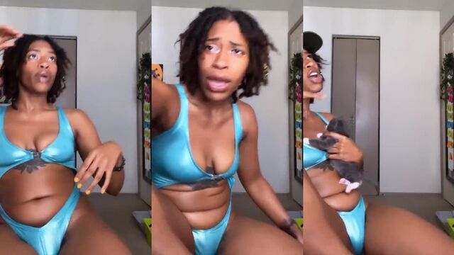Flexible thick ass in sexy yoga poses will impress you with flexibility