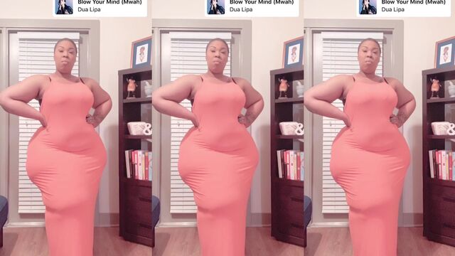 African BBW getting her pussy wet with a vibrator