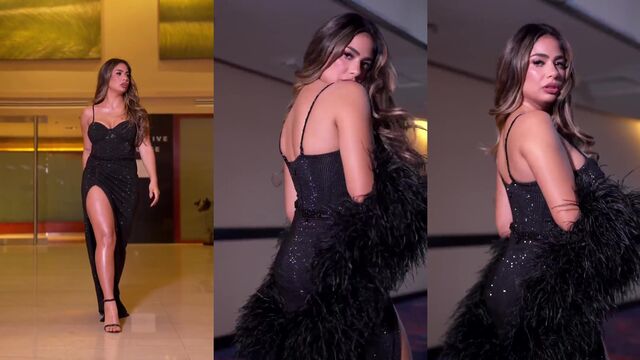 The famous Argentine influencer was caught with big tits and big ass