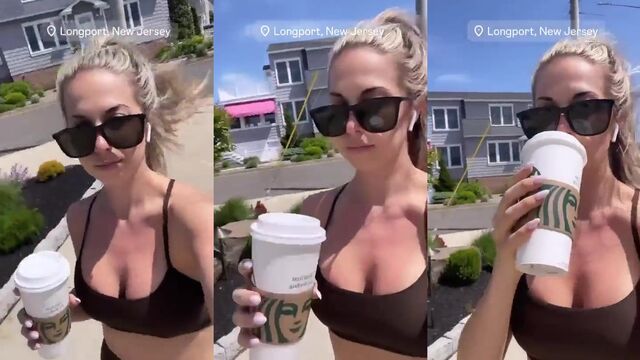 Hot Erin Kate Dolan takes off her clothes while reporting on ESPN