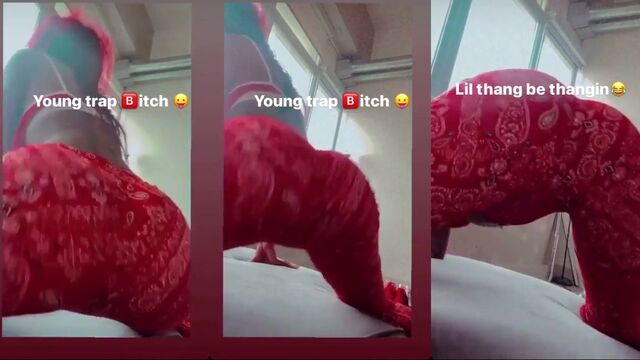 IG model's leaked footage shows her twerking like an ebony queen