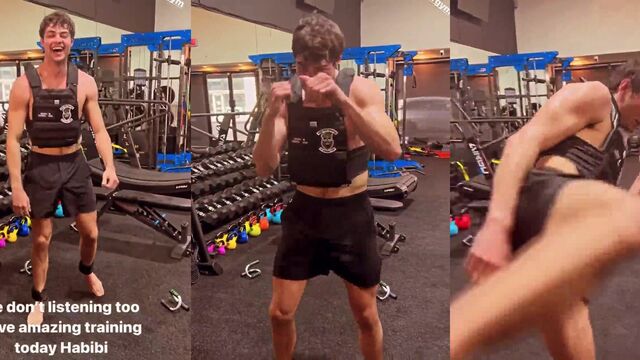 Noah Centineo shows off his huge dick during a steamy photo shoot