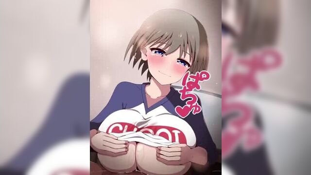 Узаки хочет работать сиськами [Big Tits, Sex, Titjob, Schoolgirl, Porn, 18+]