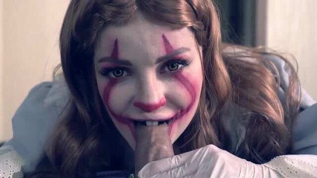 Luna Roulette - Horror Blowjob (2020) [Cosplay, Deep Throat, HandJob, Blowjob, Sloppy, Oral Creampie, Cum in mouth, Ruined]