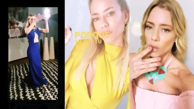 Playboy and model Nicole Neumann shaking big tits
