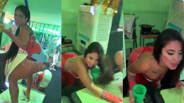 Funk dancing with a big ass without panties is very hot