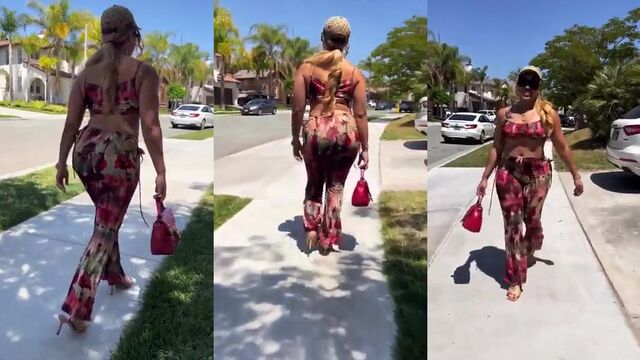 Redbone beauty shows off her oiled body and twerking skills in this hot video