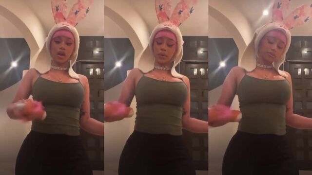 Cardi B and Doja Cat's phat asses get fucked hard