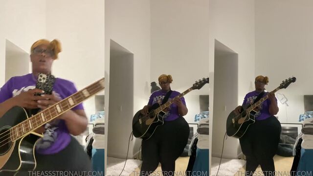SSBBW TheeDrippp gets her juicy boobs and huge belly worshipped