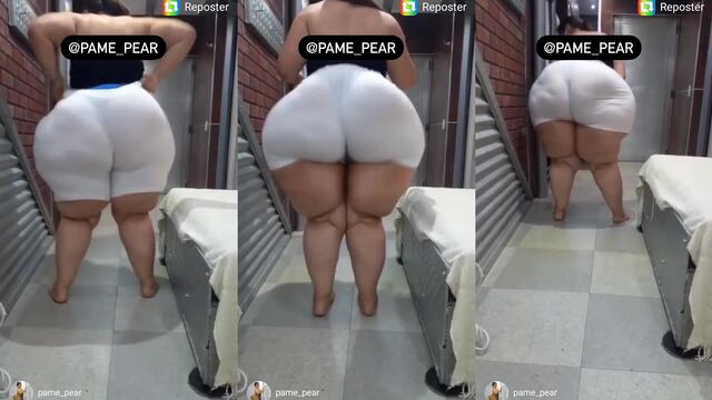SSBBW shakes massive ass with hot body in the kitchen