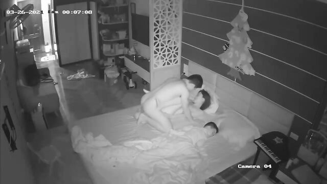 Hot Vietnamese babe Vika Nguyen in fishnet, getting fucked hard