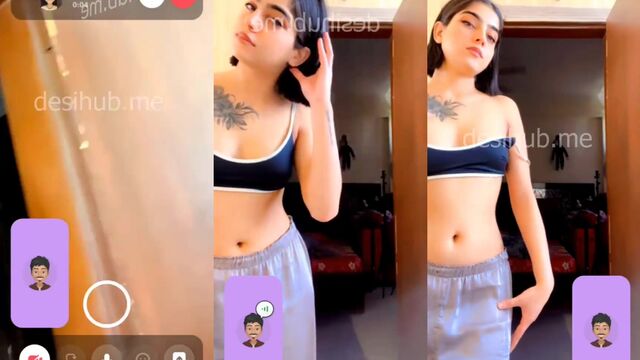 A hot video call leak from a beautiful Indian Punjabi babe