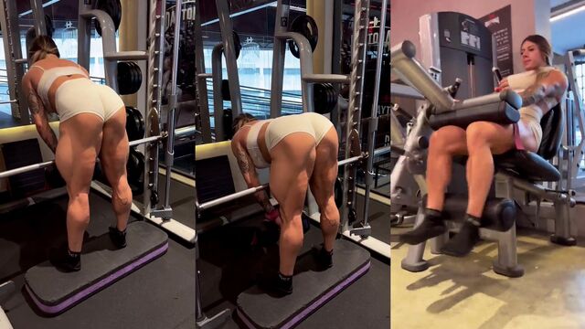 The sexy girl from the gym was very naughty with me