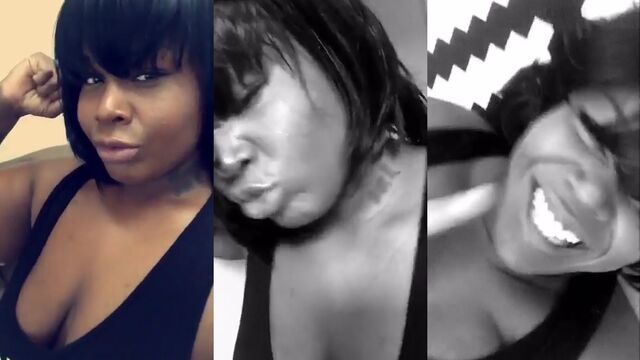 Juicy ebony SSBBW gets her huge ass worshiped
