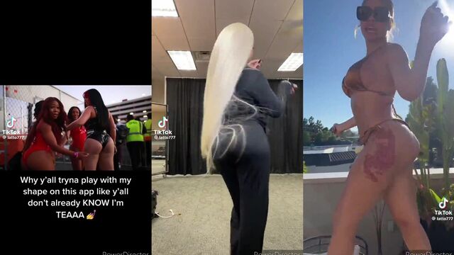 Juicy ass twerking video with sexy light skin star Latto