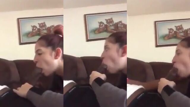 A sexy girl takes a huge black cock in her tight ass