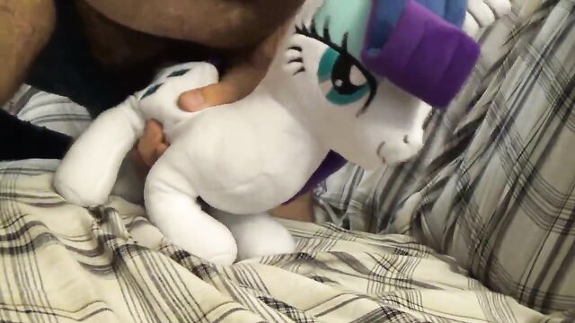 Rarity fucks a fluffy My Little Pony plushie on XHamster