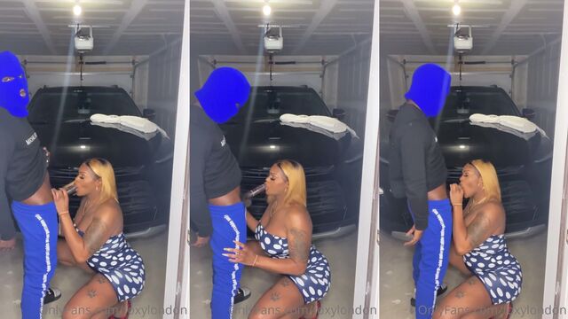 Leesa Lippz gets her huge tits drenched with cum in a titty video