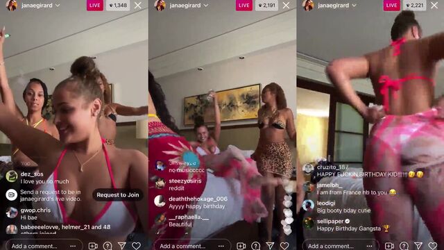 Redbone going crazy with that twerking and shaking ass non-stop