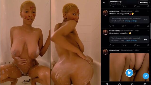 Ebony mature with big saggy tits gets fucked hard