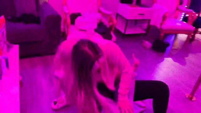 Bachelorette party with a hot streamer who got naked on KICK