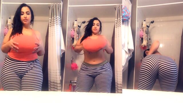 I’m fucking my big ass doll doggystyle with a leopard mini skirt part 1