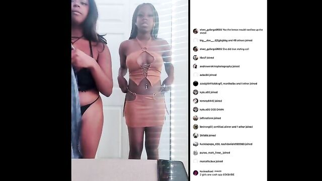 Thick ebony teen Sekani Toxin gets fucked on IG Live